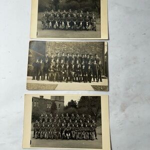 3 WW2 photos Scottish German US Regiment soldiers, Army Military Vintage Picture